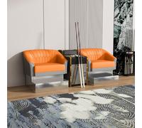 KIBONCY Premium Billiard Chair with Side Table, Billiards Seating Set, with Wooden Coffee(2)