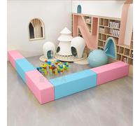 KIBONCY Premium Modular Sofa Set,PU Leather Semicircle Combination Bench Sofa, for Preschool, Classroom, Waiting Room & Playroom(80 * 40 * 40CM)