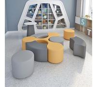 KIBONCY Progressione creativa del divano dalla forma irregolare for la negoziazione del tempo libero nell'ufficio e nell'area di riposo delle sale di lettura nelle sale delle biblioteche(A)