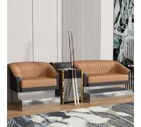 KIBONCY PU Leather Billiard Chair with Side Table, Ergonomic Armchair for Pool Game Room, Heavy-Duty Seating with Cue Holder Space(5)