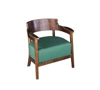 KIBONCY Renovation House Floor Chair Leather Sofa Armchair Single Discuss Comfy Upholstered Arm Chairs for Living Room Bedroom Reading(1)