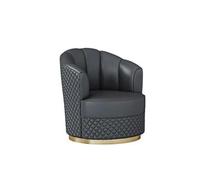 KIBONCY Round Soft Cushion Makeup Chair,Dressing with Backrest, Rotatable, Modern Vanity Stool, for Bedroom, Living Room, Offic(C)