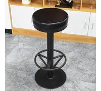 KIBONCY Round Table/Square Table Bar,Upholstered Seat Wooden Barstools,for Kitchen Island, Home Bar, Pub(Stool)