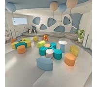 KIBONCY Sala della biblioteca e del centro vendite: divano creativo irregolare che si fonde for la negoziazione del tempo libero nell'ufficio e nell'area relax delle sale di lettura(E)