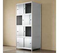 KIBONCY Scaffale portaoggetti con rotelle in acciaio inossidabile, scaffalatura, carrello multiuso for carichi pesanti for lo stoccaggio del magazzino del garage della cucina(120 * 40 * 180)