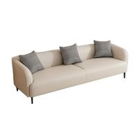 KIBONCY Scratch Resistant Cat Claw Leather Couch, Waterproof Faux,Upholstered Sofa for Living Room Small Apartment(F,200cm)