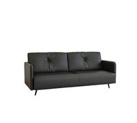 KIBONCY Scratch-Resistant Cat Claw Leather Double Sofa, Easy Clean Stain-Resistant with Non-Slip Metal Legs,for Living Room/Bedroom(B,120cm)