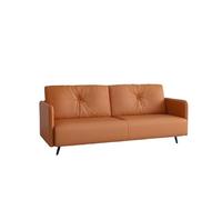 KIBONCY Scratch-Resistant Cat Claw Leather Double Sofa, Easy Clean Stain-Resistant with Non-Slip Metal Legs,for Living Room/Bedroom(G,70cm)