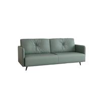 KIBONCY Scratch-Resistant Cat Claw Leather Double Sofa, Easy Clean Stain-Resistant with Non-Slip Metal Legs,for Living Room/Bedroom(C,120cm)