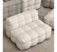 KIBONCY Sedia divano singola, divano in pelle di agnello, sedia divano per il tempo libero, per camera da letto, appartamento, ufficio, senza assemblaggio necessario A