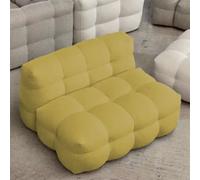 KIBONCY Sedia divano singola, divano in pelle di agnello, sedia divano per il tempo libero, per camera da letto, appartamento, ufficio, senza assemblaggio necessario H