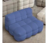 KIBONCY Sedia divano singola, divano in pelle di agnello, sedia divano per il tempo libero, per camera da letto, appartamento, ufficio, senza assemblaggio necessario F