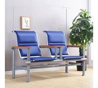 KIBONCY Sedia for infusione ospedaliera,Sedie for reception for sala d'attesa con braccioli regolabili e struttura in acciaio,Sedia for flebo for clinica medica for tre persone(Blue3,150 * 70 * 97cm)