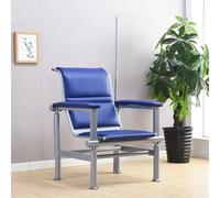 KIBONCY Sedia for infusione ospedaliera,Sedie for reception for sala d'attesa con braccioli regolabili e struttura in acciaio,Sedia for flebo for clinica medica for tre persone(Blue1,75 * 70 * 97cm)
