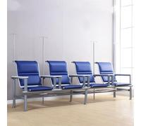 KIBONCY Sedia for infusione ospedaliera,Sedie for reception for sala d'attesa con braccioli regolabili e struttura in acciaio,Sedia for flebo for clinica medica for tre persone(Blue2,300 * 70 * 97cm)