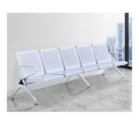 KIBONCY Sedia for ospiti da ufficio,Posti a sedere for area attesa,Posti a sedere for fermata dell'autobus,Panca a tre posti,Per corridoi ospedalieri, Stazioni, Luoghi pubblici(Silver,290cm)