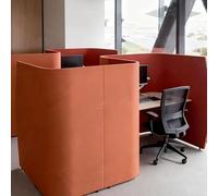 KIBONCY Sedie for ufficio e reception con design semi-diviso, divano giallo con ampio spazio lounge for camera, biblioteca, bar(B)