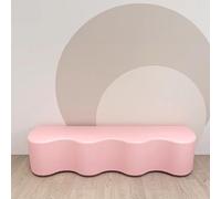 KIBONCY Sedie speciali for l'asilo, Panchine morbide a forma di onda, Centro di educazione precoce, Istituto di formazione di forma irregolare, Divano lungo(D,200 * 40 * 40cm)