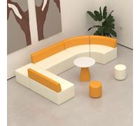 KIBONCY Set completo di mobili for divano for area reception: divano componibile for clinica odontoiatrica e tavolo da tè - for una comoda attesa del paziente(B)