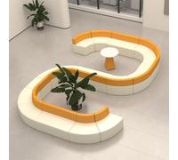 KIBONCY Set completo di mobili for divano for area reception: divano componibile for clinica odontoiatrica e tavolo da tè - for una comoda attesa del paziente(D)