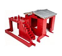 KIBONCY Set Da Costruzione In Mattoni For Bambini, Giocattolo Rosso Realistico, Blocchi Impilabili Esterno, Educativo For Piccoli, Scuola Materna E Asilo(A-620)