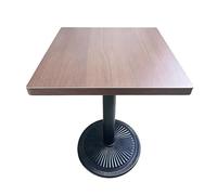 KIBONCY Set da pranzo rustico industriale, sedia da tavolo in legno massello in ecopelle combinata con opzioni rotonde/quadrate for hamburgerie, caffetterie(B)