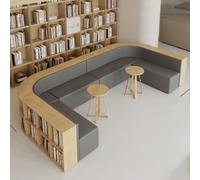 KIBONCY Set Di Divani Ad Angolo Moderni For Libri Scolastici, Posti A Sedere For L'aula Della Scuola Materna, Mobili For Sala D'attesa For Aree Relax, A For La Lettura Dei Bambini(D)
