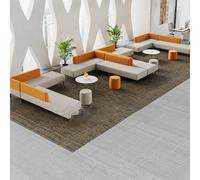 KIBONCY Set Di Divani Componibili Modulari A Forma Di L Bicolore, Panca D'attesa In Tessuto Con Giunture Libere, Divano For Reception Minimalista For Hall Di Ufficio,ax(H)