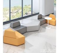KIBONCY Set di divani componibili modulari, divano lounge imbottito creativo for aree pubbliche, hall di hotel, ufficio, biblioteca, ospedale, sala d'attesa dell'asilo(H)