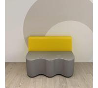 KIBONCY Set di divani con schienale a forma onda for l'area riposo nell'aula danza degli asili nido e degli istituti formazione for genitori e bambini nella sala attività Museo scienze(100x60x72cm)