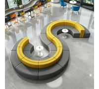 KIBONCY Set di divani creativi for centri commerciali, compresi divani casual dalla forma unica for aree di riposo, biblioteche, istituti di formazione, luoghi pubblici