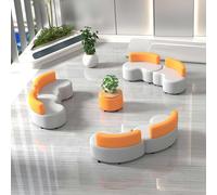 KIBONCY Set di divani creativi for il riposo e l'ufficio nella sala del salone di bellezza, adatti a biblioteche, reception aziendali, sale riunioni, corridoi(B)