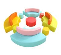 KIBONCY Set di divani curvi moderni modulari, posti a sedere in morbida schiuma for area di attesa for la scuola materna, lo studio di danza, la sala d'arte, la hall e l'area reception(7)