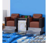 KIBONCY Set Di Divani Da Biliardo Di Lusso Con Cuscino A Molla, Sedia Ergonomica For Spettatori For Sale Da Biliardo, Sale Giochi E Bar Sportivi, 2 Posti(C)