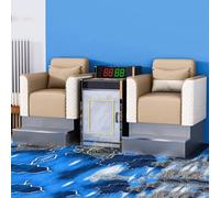 KIBONCY Set Di Divani Da Biliardo Di Lusso Con Cuscino A Molla, Sedia Ergonomica For Spettatori For Sale Da Biliardo, Sale Giochi E Bar Sportivi, 2 Posti(E)