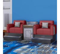 KIBONCY Set di divani da biliardo di lusso primaverili: posti a sedere premium for spettatori for sale da biliardo e sale giochi(F)