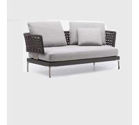 KIBONCY Set di divani da esterno in rattan, posti a sedere for conversazione nel patio resistenti alle intemperie con cuscini, sedie a sdraio in vimini ai raggi