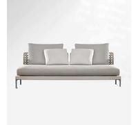 KIBONCY Set di divani da esterno in rattan, posti a sedere for conversazione nel patio resistenti alle intemperie con cuscini, sedie a sdraio in vimini ai raggi