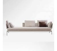 KIBONCY Set di divani da esterno in rattan, posti a sedere for conversazione nel patio resistenti alle intemperie con cuscini, sedie a sdraio in vimini ai raggi