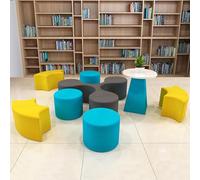 KIBONCY Set di divani da negoziazione for il tempo libero irregolari e creativi for l'ufficio e l'area di riposo nella hall delle biblioteche e nelle sale di lettura dei centri vendita(D)