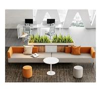 KIBONCY Set Di Divani Da Ufficio Moderni E Diritti Dal Design Minimalista Creativo, Posti A Sedere In Tessuto Di Lusso For Ricevimenti Aziendali, Hall Di Hotel E Decorazioni(A9)