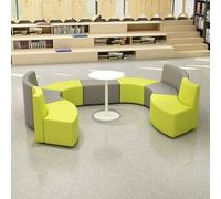 KIBONCY Set di divani dalla forma curva unica for aree pubbliche e lobby - Sedute creative for il tempo libero for lounge, reception e zona d'attesa dell'ufficio - Design modulare(E)