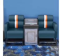 KIBONCY Set di divani di lusso for sala da biliardo con pouf e tavolino multifunzionale, comoda poltrona for il tempo libero nella sala da biliardo(B)