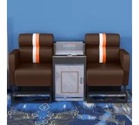 KIBONCY Set di divani di lusso for sala da biliardo con pouf e tavolino multifunzionale, comoda poltrona for il tempo libero nella sala da biliardo(E)