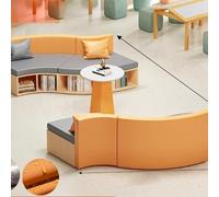 KIBONCY Set di divani e tavolini da caffè con libreria, divani porta carte, tessuto antigraffio, resistente all'usura, for area relax for bambini, lezioni private all'asilo(E)