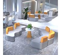 KIBONCY Set di divani e tavolini da caffè creativi semplici e moderni for l'area di attesa e riposo nell'isola centrale della sala affari dell'ufficio dell'istituto di formazione(E)