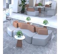 KIBONCY Set di divani e tavolini da caffè creativi semplici e moderni for l'area di attesa e riposo nell'isola centrale della sala affari dell'ufficio dell'istituto di formazione(D)