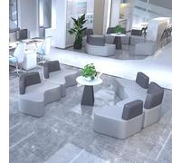 KIBONCY Set di divani e tavolini da caffè creativi semplici e moderni for l'area di attesa e riposo nell'isola centrale della sala affari dell'ufficio dell'istituto di formazione(B)