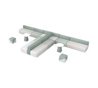 KIBONCY Set di divani e tavolini da ingresso, area di attesa della sala attività, reception e area di riposo dell'hotel, set di divani e tavolini da ufficio semplici e moderni(K)