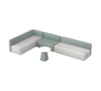 KIBONCY Set di divani e tavolini da ingresso, area di attesa della sala attività, reception e area di riposo dell'hotel, set di divani e tavolini da ufficio semplici e moderni(U)